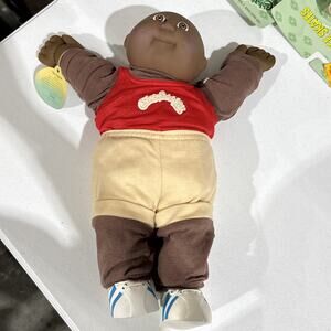 1987 Coleco Cabbage Patch Kid African American Doll - Dimples, Hang Tag, Mold 4